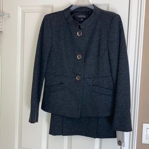 Women’s NWT gray suit jacket and skirt. Kasper
